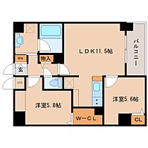 奈良県奈良市三条大宮町1248（賃貸マンション2LDK・6階・55.19㎡） その2