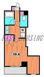 京王線 代田橋駅 徒歩3分の賃貸マンション 4階1Kの間取り