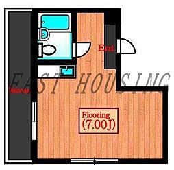 メゾン・ド・サブリエ ワンルームの間取図画像