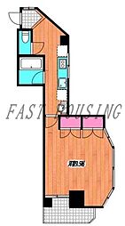 メゾン・ド・新宿 1Kの間取図画像