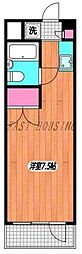 レークファー笹塚 ワンルームの間取図画像