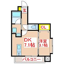 フィオーレ城南  ｜ 鹿児島県鹿児島市甲突町20番地11（賃貸マンション1DK・9階・27.60㎡） その2