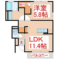 サニーハイツ花棚　Ａ棟  ｜ 鹿児島県鹿児島市川上町2552番地1（賃貸アパート1LDK・1階・43.20㎡） その2