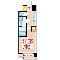 Ｓ−ＲＥＳＩＤＥＮＣＥ加治屋町ａｃｈｉｅｖｅ 4階1Kの間取り