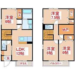 ディアコート 4LDKの間取図画像