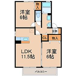 🉐敷金礼金0円！🉐セジュール札元　Ｂ棟