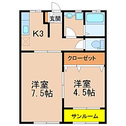 サンタルチア B棟 2階