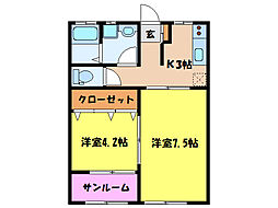 リヴィエールA 2階/-