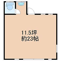 ローズハウス ワンルームの間取図画像