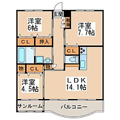 物件の間取り