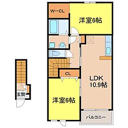 シャローム B 2階/-