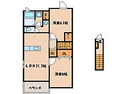 アクティブベル　I 2階/-