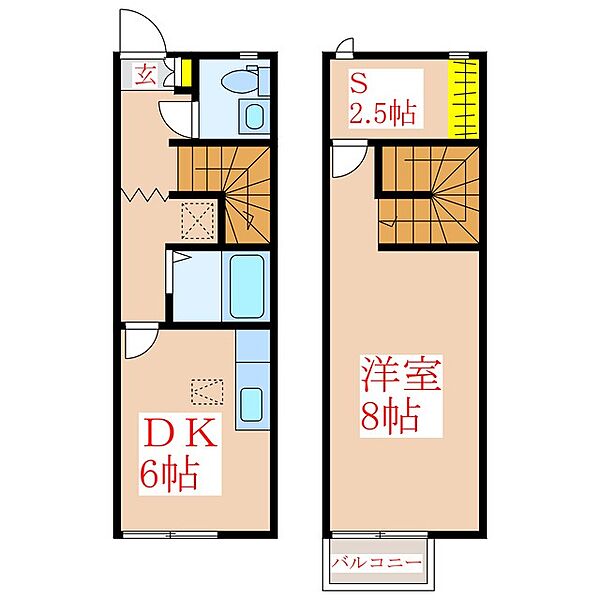 エルステ隼人 ｜鹿児島県霧島市隼人町見次(賃貸テラスハウス1DK・1階・43.33㎡)の写真 その2