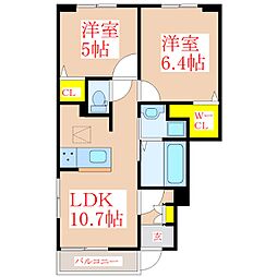 間取図画像 2LDK