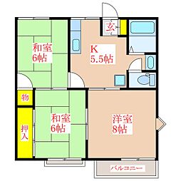 ルミエール1 3Kの間取図画像