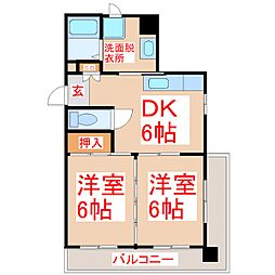 間取図画像 2DK