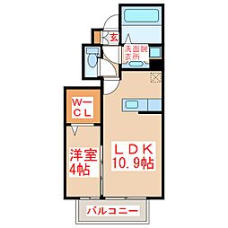 ドリームH&M 1LDKの間取図画像