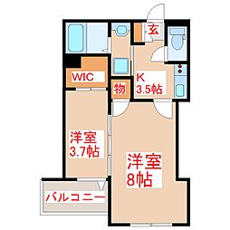 Rosso 2Kの間取図画像