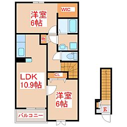 カーサフィオーレ II 2階