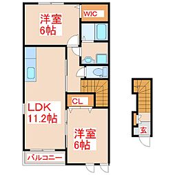 ファースト2 2LDKの間取図画像