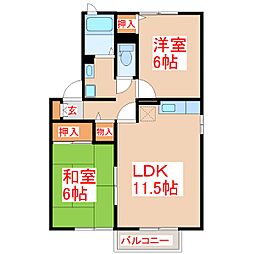 セジュールタイガー A棟 2階/-