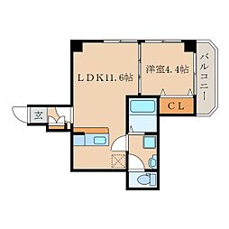 間取図画像 1LDK