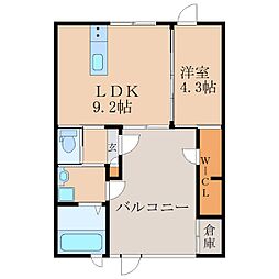 LITALIKO 1LDKの間取図画像