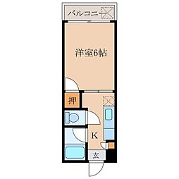 ユニバースマンションオリンピア 1Kの間取図画像