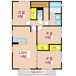 ローズコート紫原 2階