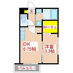 間取図画像 1DK