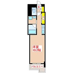 グランシャトー荒田 ワンルームの間取図画像