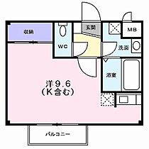 シンシア21・Ｎ・Ｍ 201 ｜ 長野県松本市大字水汲127番地1（賃貸アパート1R・2階・25.45㎡） その2