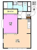 メルベージュＳ棟  ｜ 長野県松本市大字岡田下岡田（賃貸マンション1LDK・2階・46.00㎡） その2