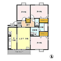 グランディールＭＯＭＯＳＥ　Ａ/Ｂ B303 ｜ 長野県松本市寿中２丁目（賃貸アパート3LDK・3階・67.15㎡） その2