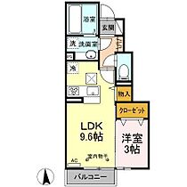 ＳＯＬＥＩＬ　ＮＡＭＩＹＡＮＡＧＩ 102 ｜ 長野県松本市並柳１丁目（賃貸アパート1LDK・1階・34.21㎡） その2