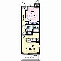 サニープレイス庄内 1LDKの間取図画像