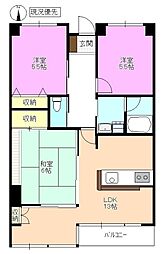 クリヴィーレ増田 3LDKの間取図画像