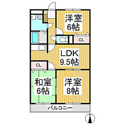 間取図画像 3LDK