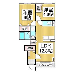 間取図画像 2LDK