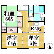 桜タウン  ｜ 長野県中野市大字小田中（賃貸一戸建3K・--・52.00㎡） その2