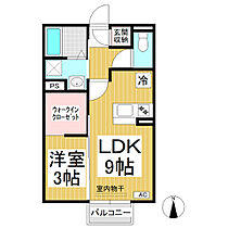 エスポワール岩船　C  ｜ 長野県中野市大字岩船（賃貸アパート1LDK・2階・33.39㎡） その2