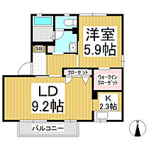 パストラル　Ｃ棟  ｜ 長野県須坂市臥竜4丁目（賃貸アパート1LDK・1階・43.54㎡） その2