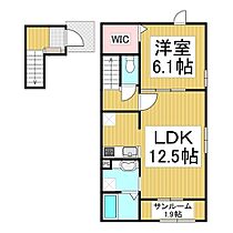 サンパティークReo  ｜ 長野県須坂市大字須坂春木町（賃貸アパート1LDK・2階・50.61㎡） その2