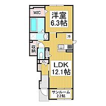 長野県中野市大字小田中（賃貸アパート1LDK・1階・50.03㎡） その2