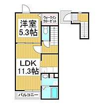 長野県須坂市大字塩川塩川町（賃貸アパート1LDK・2階・43.47㎡） その2