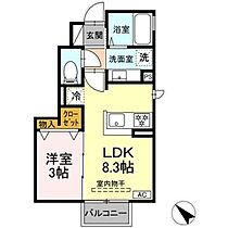 トリシア小山W  ｜ 長野県須坂市大字塩川塩川町（賃貸アパート1LDK・1階・28.62㎡） その2