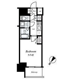 ファーストステージ江戸堀パークサイド 1001 10階1Kの間取り