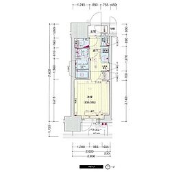 プレサンス松屋町駅前 1Kの間取図画像