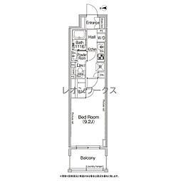 コンフォリア北堀江一丁目 1Kの間取図画像
