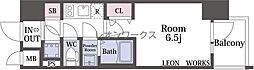 ファーストフィオーレ新町ファジスタ 1Kの間取図画像